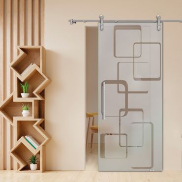 Sliding Glass Barn Door SGD-0445