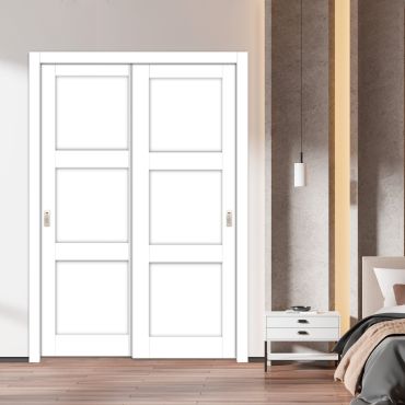 Handmade Shaker Style Bypass Sliding Closet Door HSCD-1878