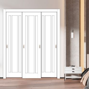 Handmade Shaker Style Bypass Sliding Closet Door HSCD3-1895