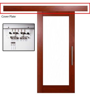 Wood Sliding Door Cover & Hardware Kit for Sliding Wooden Door