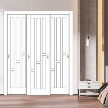 Handmade Shaker Style Bypass Sliding Closet Door HSCD3-1897