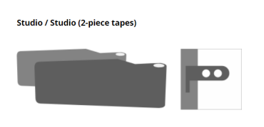 Matte Black Hardware Set Designed for Use on Glass Doors