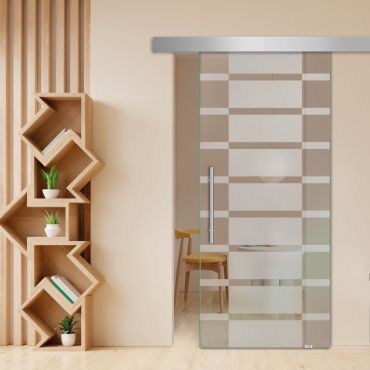 Sliding Glass Barn Door SGD-0478