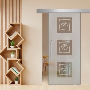 Sliding Glass Barn Door SGD-0484