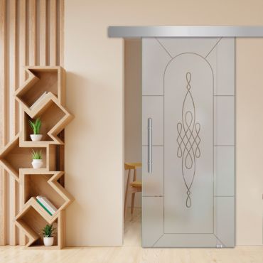 Sliding Glass Barn Door SGD-0475