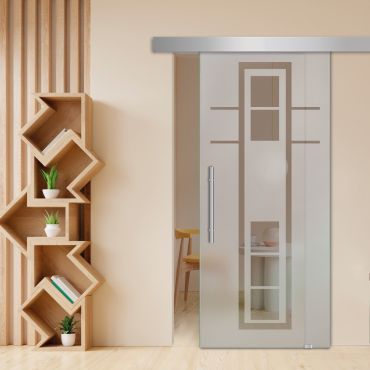 Sliding Glass Barn Door SGD-0485