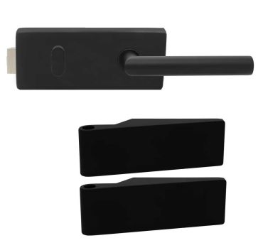  Black Matte Finish Single Hinge for Interior Glass Doors