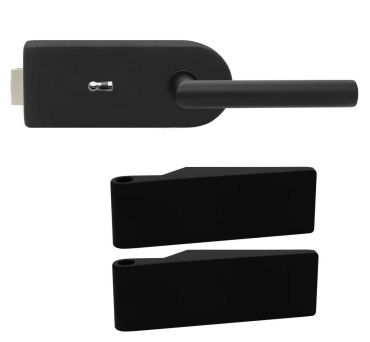 Black Matt Fitting Set for Interior Glass Doors