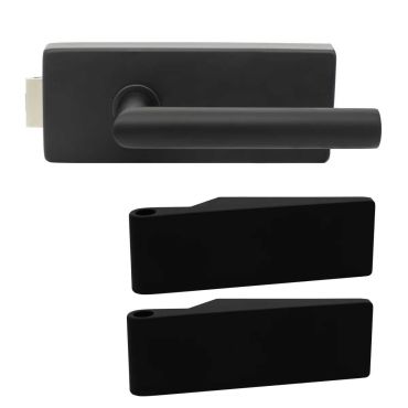  Black Matte Finish Single Hinge for Interior Glass Doors