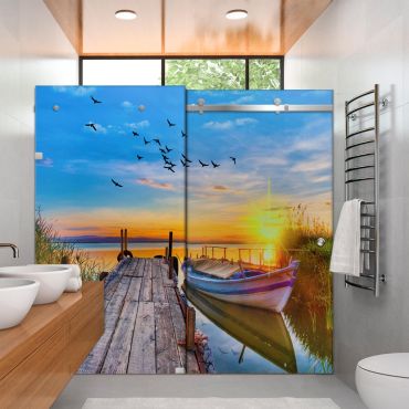 Digital Printing Shower Glass Sliding Doors Dgsd - 0713