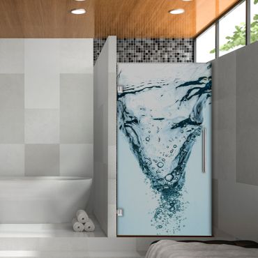 Digital Printing Frameless Glass Shower Door & Starfish Design Dpgd - 0734