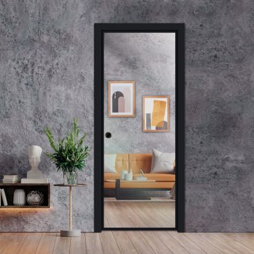 Frameless Glass Pocket Door Industrial Style PSGDIS-0644