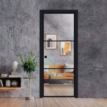 Frameless Glass Pocket Door Industrial Style PSGDIS-0626