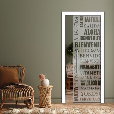 Pocket Sliding Glass Door with Frosted Design PSGD-0554