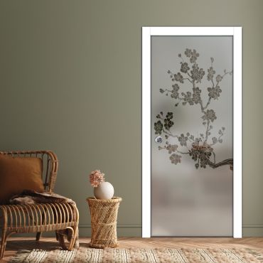Pocket Sliding Glass Door with Frosted Design PSGD-0564