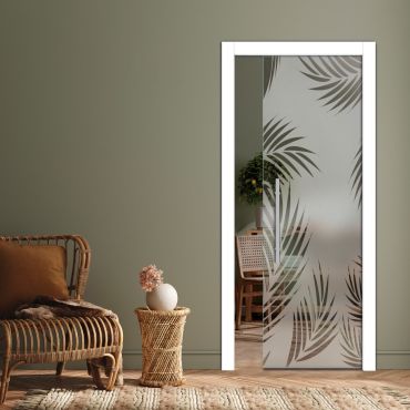 Pocket Sliding Glass Door with Frosted Design PSGD-0566