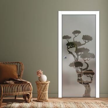 Pocket Sliding Glass Door with Frosted Design PSGD-0568