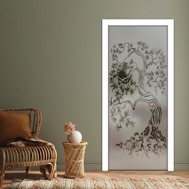 Pocket Sliding Glass Door with Frosted Design PSGD-0569