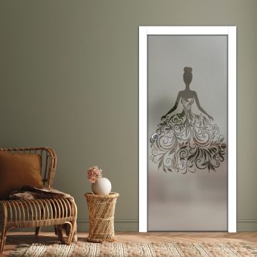 Pocket Sliding Glass Door with Frosted Design PSGD-0571