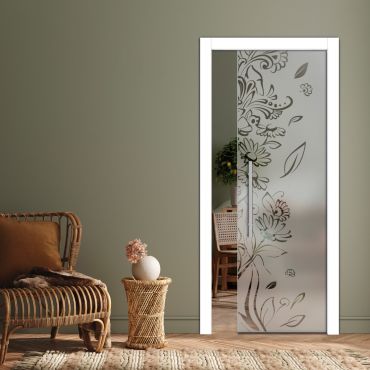 Pocket Sliding Glass Door with Frosted Design PSGD-0574
