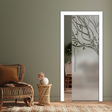 Pocket Sliding Glass Door with Frosted Design PSGD-0572