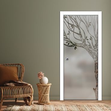 Pocket Sliding Glass Door with Frosted Design PSGD-0572