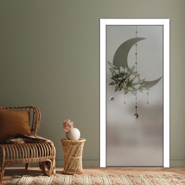 Pocket Sliding Glass Door with Frosted Design PSGD-0588