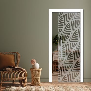Pocket Sliding Glass Door with Frosted Design PSGD-0598