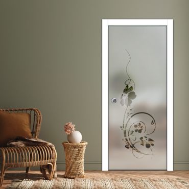 Pocket Sliding Glass Door with Frosted Design PSGD-0599