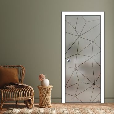 Pocket Sliding Glass Door with Frosted Design PSGD-0600