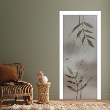 Pocket Sliding Glass Door with Frosted Design PSGD-0609