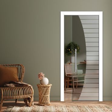 Pocket Sliding Glass Door with Frosted Design PSGD-0617