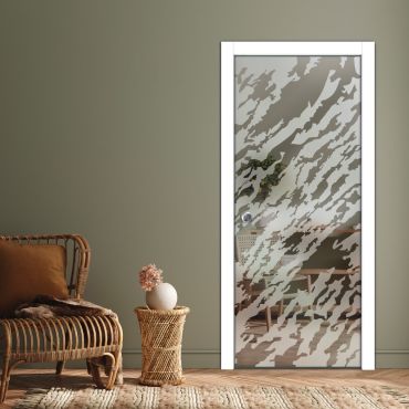 Pocket Sliding Glass Door with Frosted Design PSGD-0620