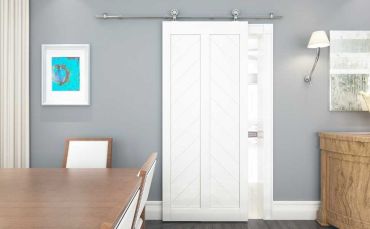 Stainless Steel Barn Door Sliding Hardware Kit SH-SS-0150