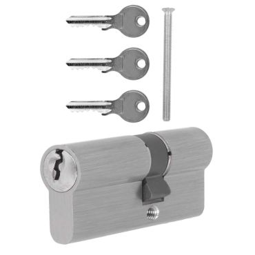Profile Cylinder Lock with 3 Keys designed for Glass Door Security Systems 