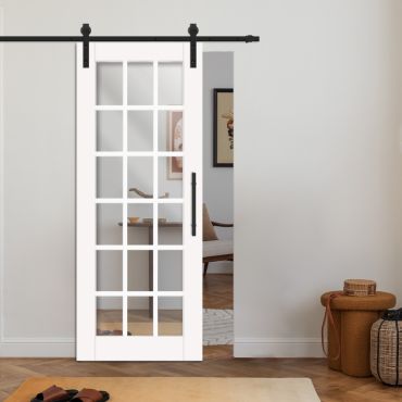 Sliding Barn Door French Style with Mirror Insert VWGD-0856