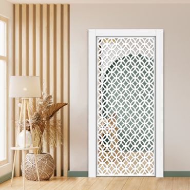 Sliding Pocket Wood Door with Glass Insert PWGD - 0692