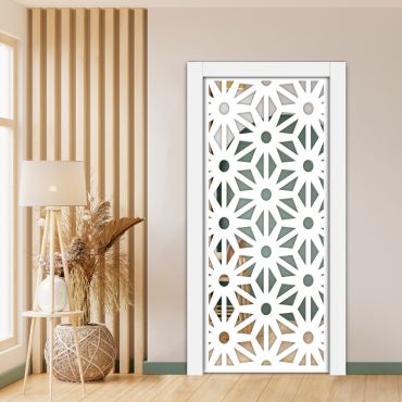 Sliding Pocket Wood Door with Glass Insert PWGD - 0695