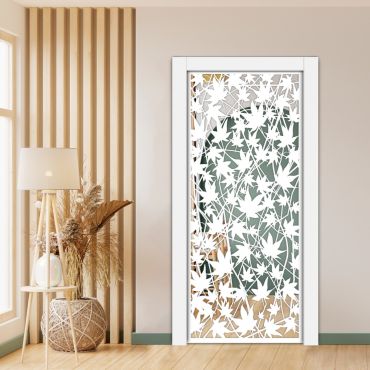 Sliding Pocket Wood Door with Glass Insert PWGD - 0684