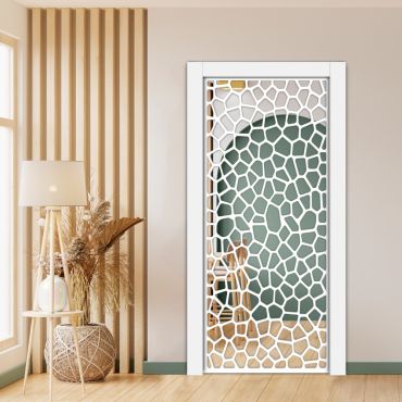 Sliding Pocket Wood Door with Glass Insert PWGD - 0686