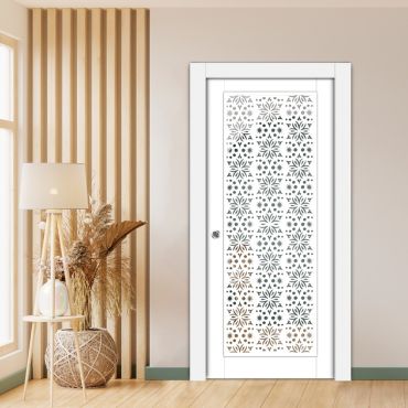 Sliding Pocket Wood Door with Glass Insert PWGD - 0688