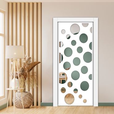 Sliding Pocket Wood Door with Glass Insert PWGD - 0689