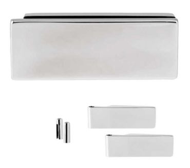 Durable Steel Strike Box for Glass Door Lock + Studio Hinges