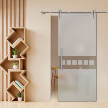 Sliding Glass Barn Door SGD-0477