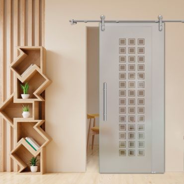 Sliding Glass Barn Door SGD-0482