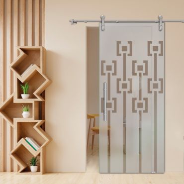 Sliding Glass Barn Door SGD-0483