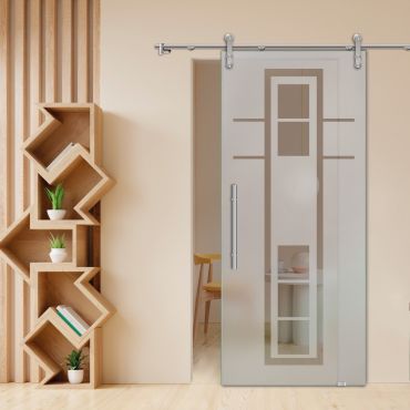 Sliding Glass Barn Door SGD-0485